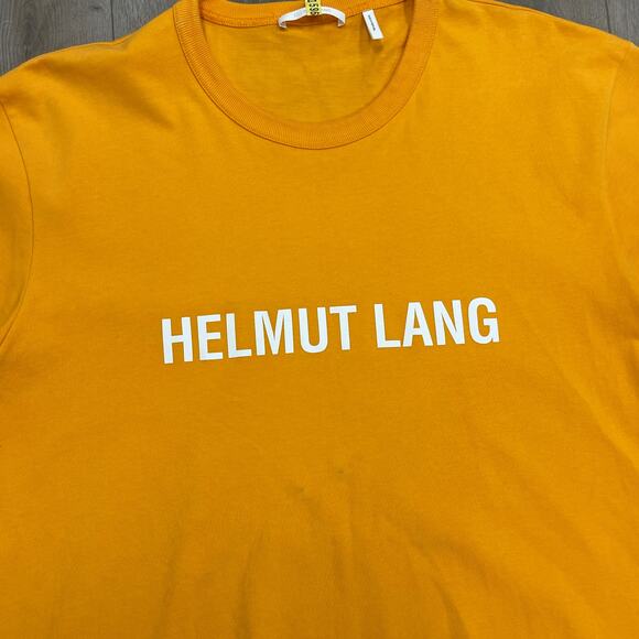 Helmut Lang Core Orange cotton jersey Tee T Shirt Size XL B6 - Picture 2 of 6